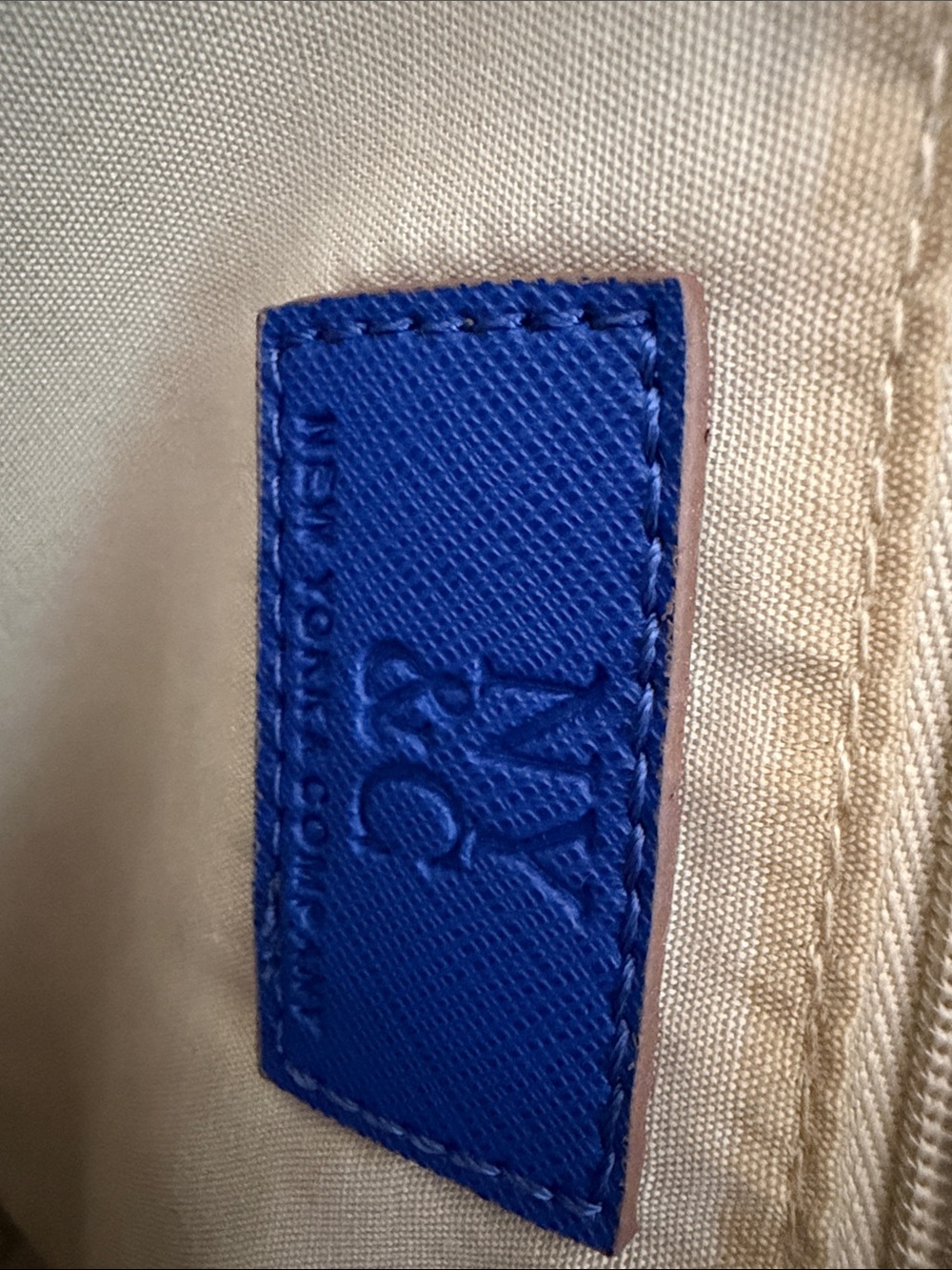 New York & Company Royal Blue Saffiano Crossbody Bag - Picture 8 of 10